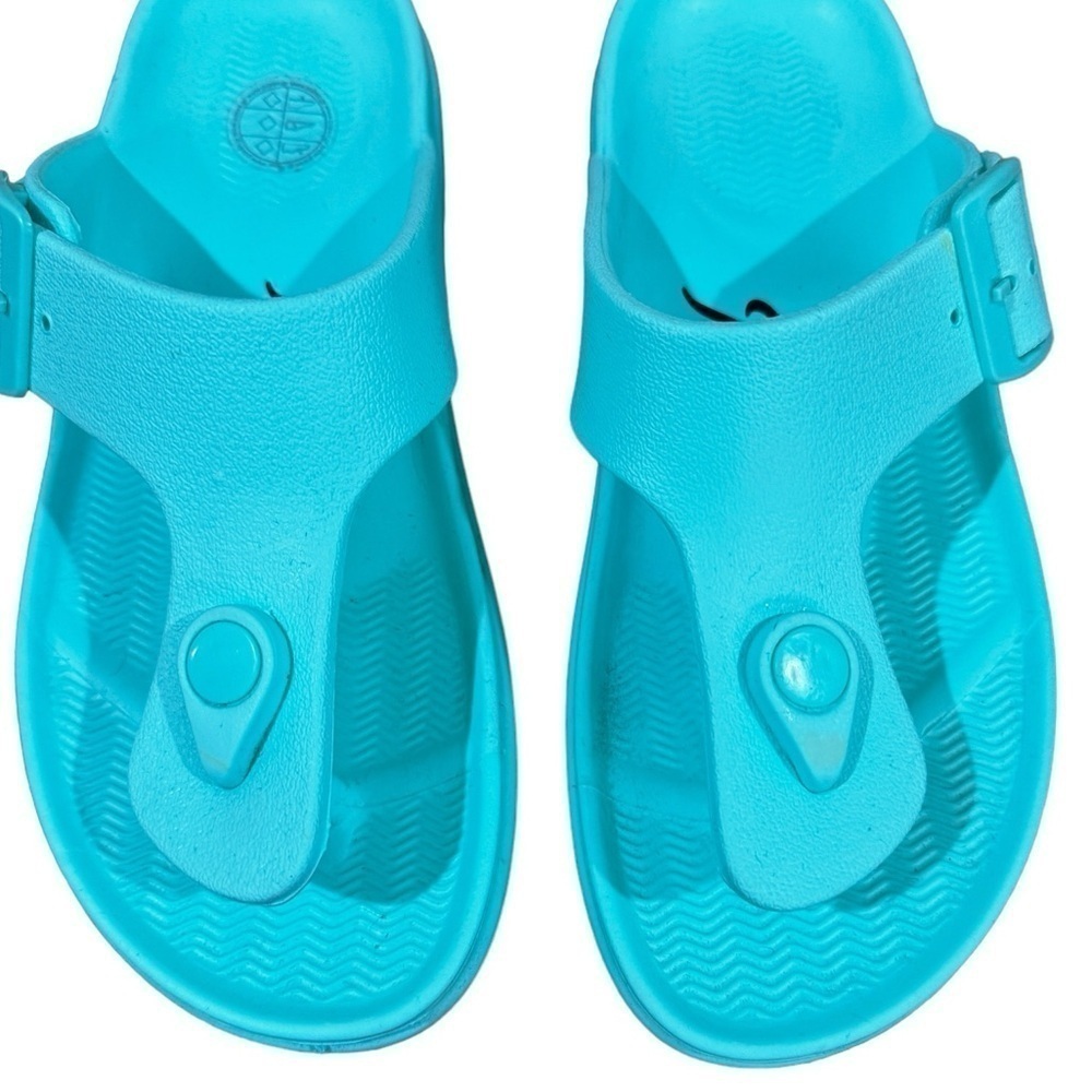 Parex Like New Flip Flops Thongs aqua Women’s Size 36 - Picture 3 of 7